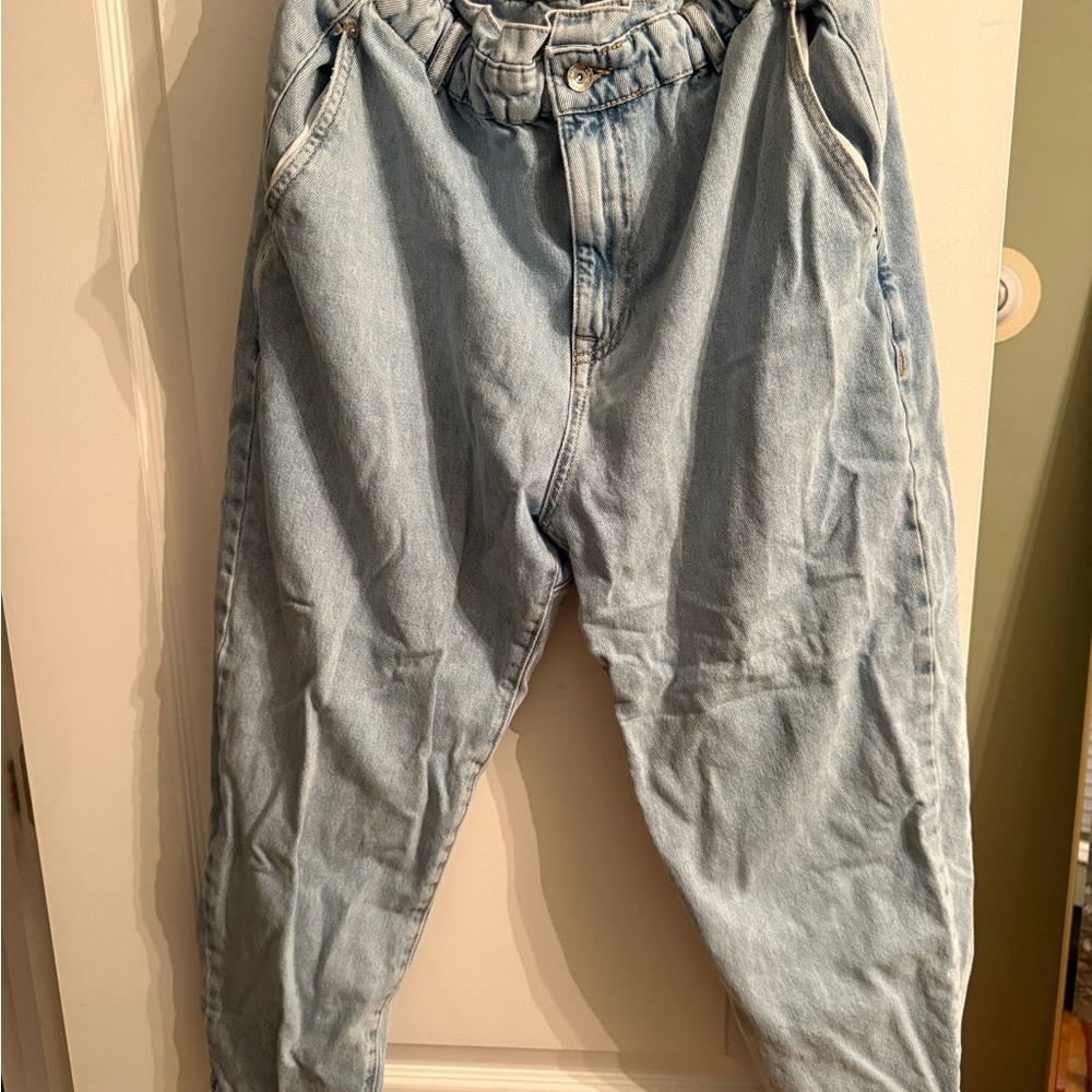 Zara Light Blue Denim Pants